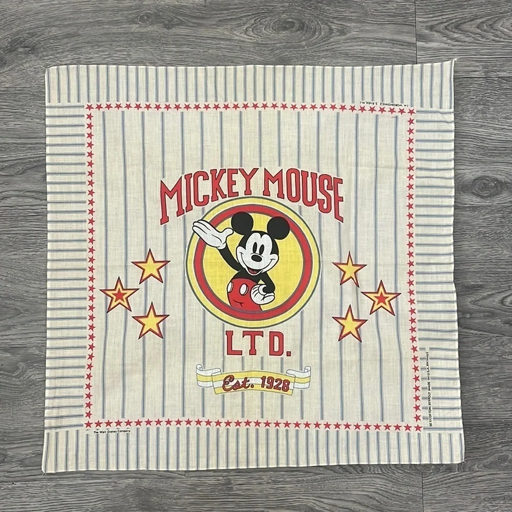 Vintage J A Woronowicz Mickey Mouse Disney bandana